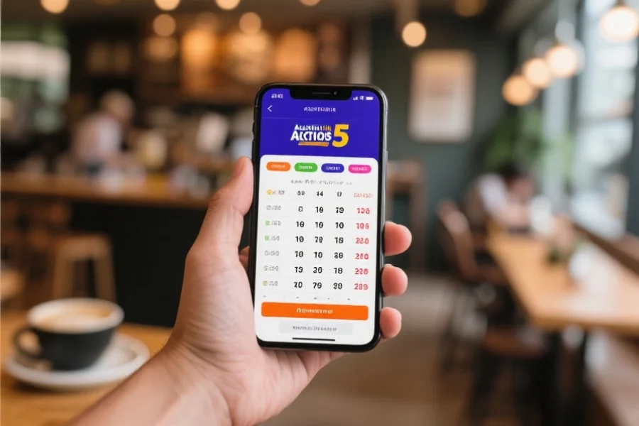 手机APP查询澳洲幸运5开奖数据场景